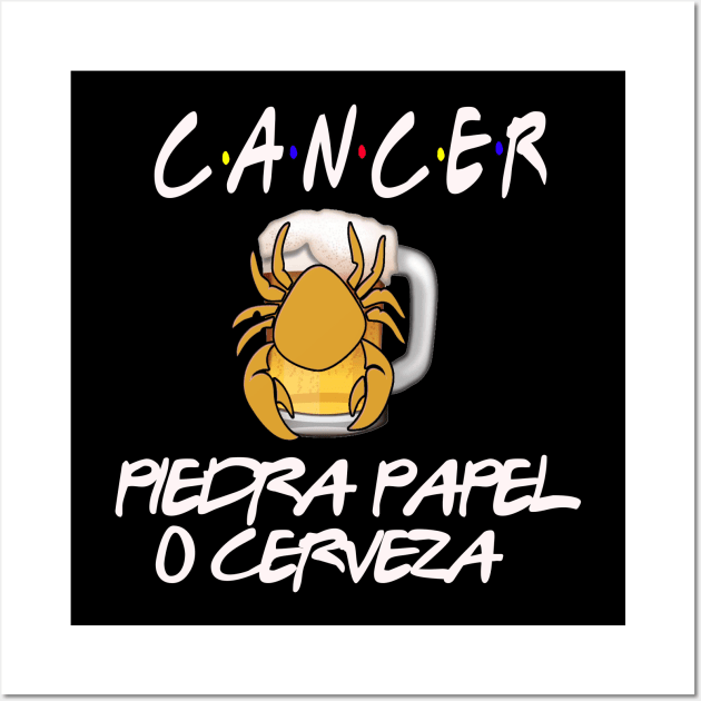 Cancer Friends Wall Art by Cervezas del Zodiaco